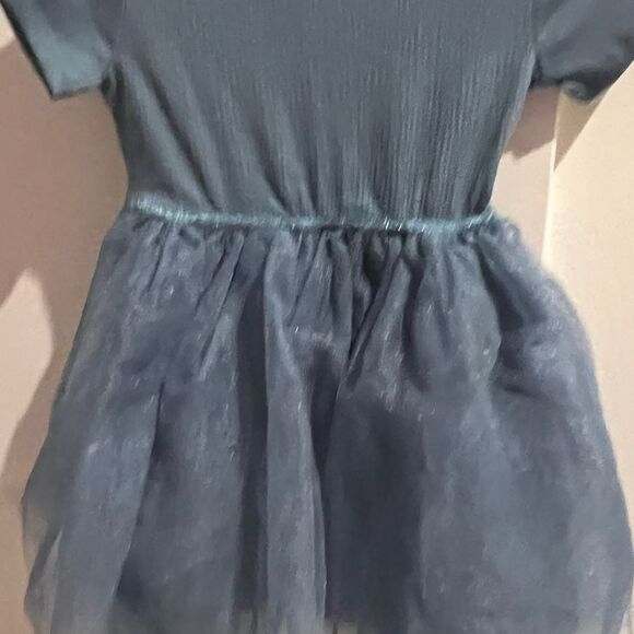 H&M Tulle-skirt  Blue Dress 5-6 - Picture 2 of 6